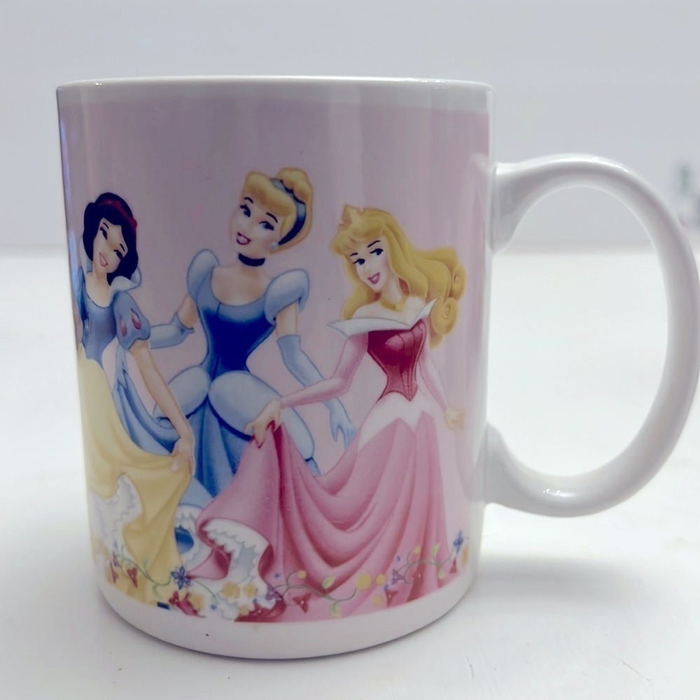Vintage Disney Princess Coffee Mug Cinderella Snow White Sleeping Beauty